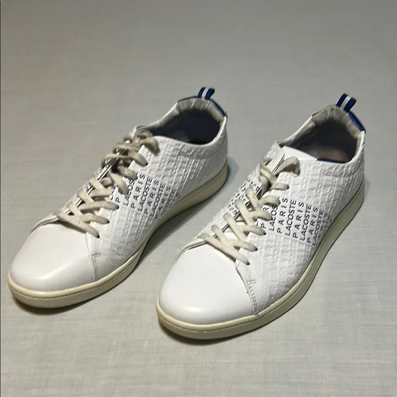 Lacoste White Sneakers with Perforated Leather and Minimalist Design - Picture 2 of 8